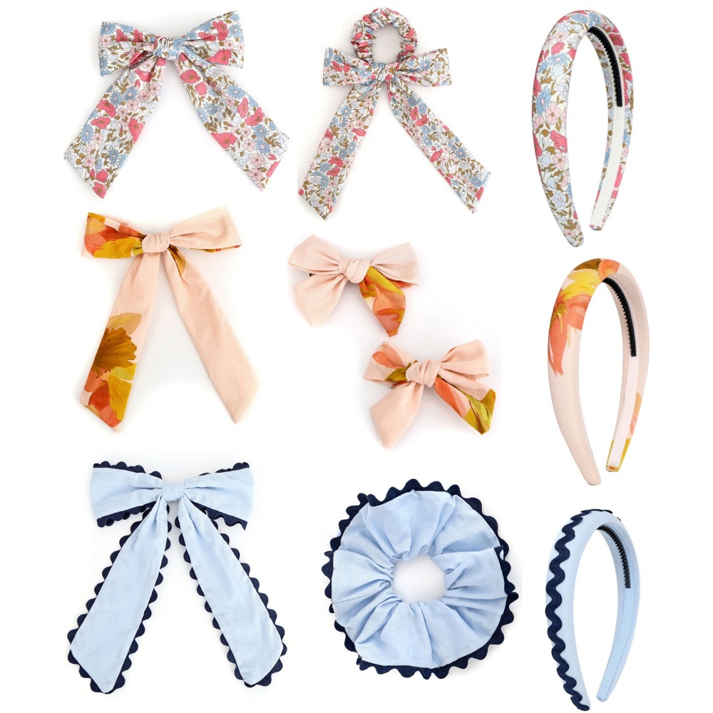 Baby Gear - Çocuklar için çiçek fiyonklu örgülü saç