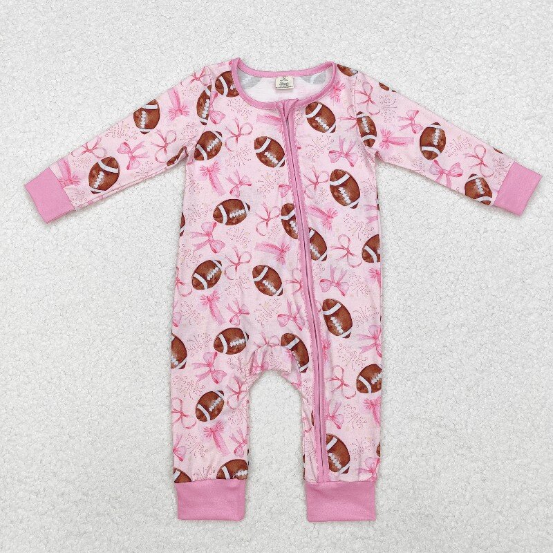 Cotton Baby Onesies Zipper - Kış Butik Bebek Kız Rugby Desen