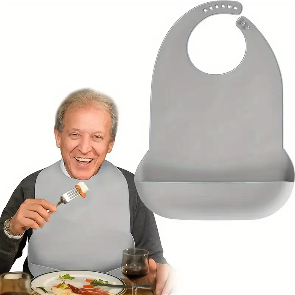 Waterproof Baby Bibs Silicone - Büyük Silikon Yetişkin Önlükler Su Geçirmez
