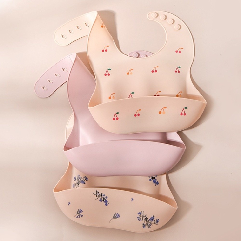 Waterproof Baby Bibs Silicone - Yeni Silikon Bebek Yeme Önlüğü Ayarlanabilir