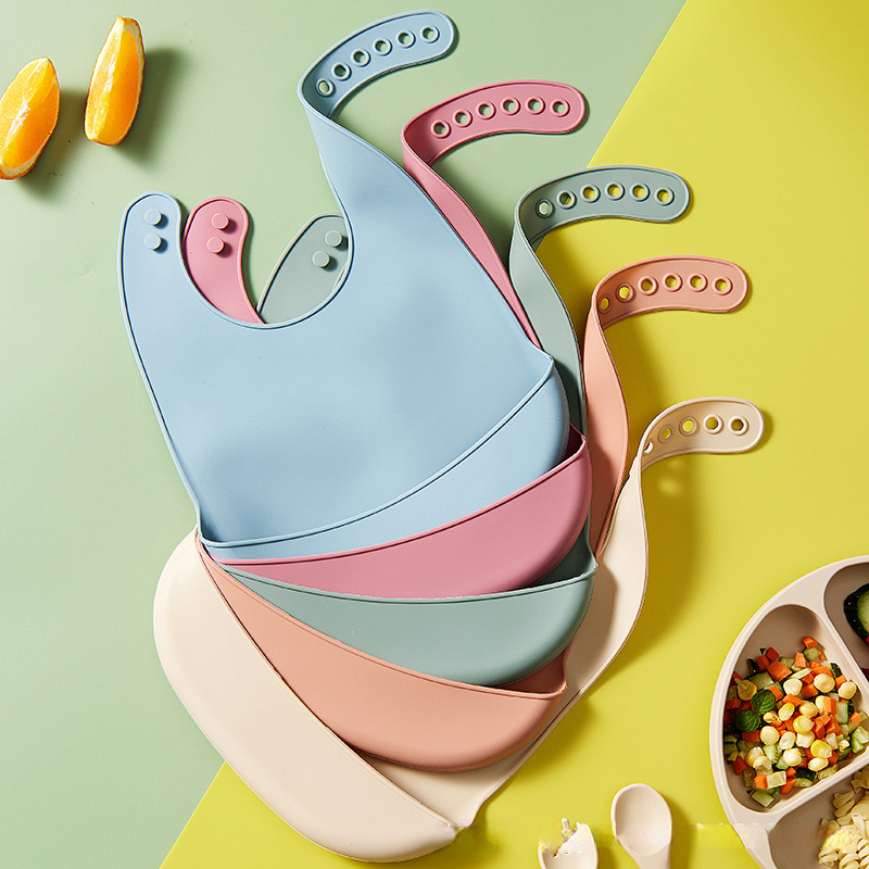 Waterproof Baby Bibs Silicone - Bebek Silikon Önlükler Bebekler Su Geçirmez
