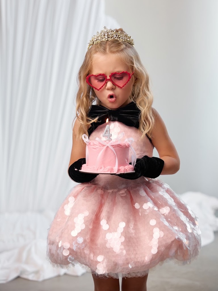 Pembe Payetli Tül Kız Çocuk Do - Toddler Girl Tulle Party Dress incelemesi ve fiyatı