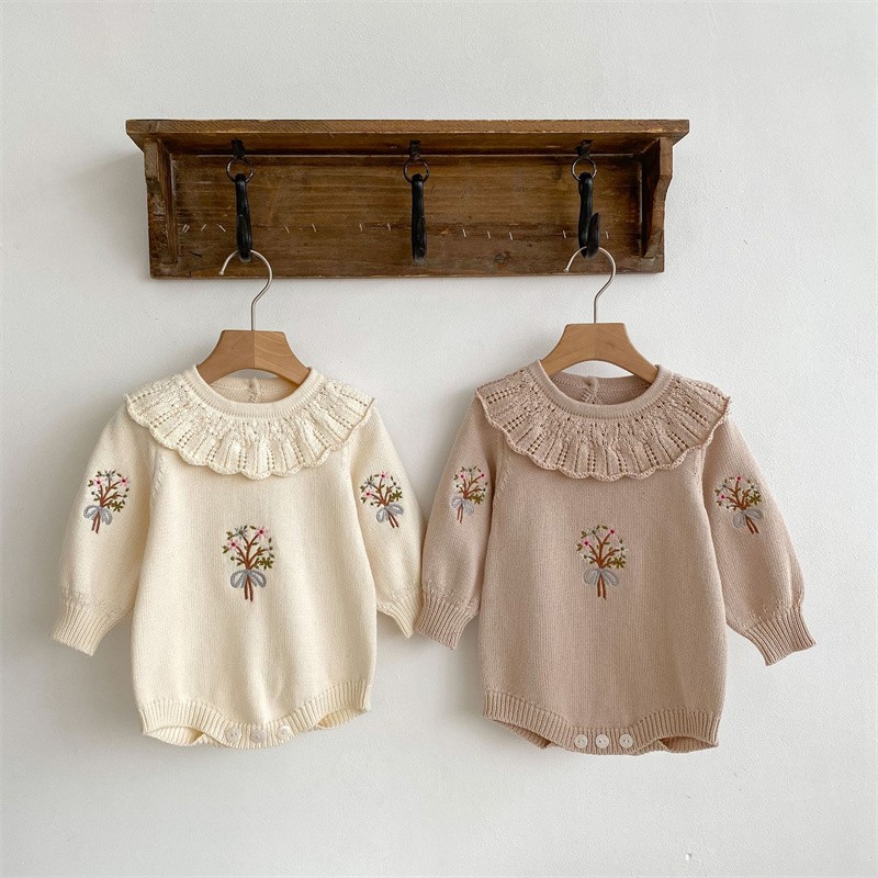 Sonbahar yeni yenidoğan örgü R - Newborn Baby Girl Romper Floral incelemesi ve fiyatı