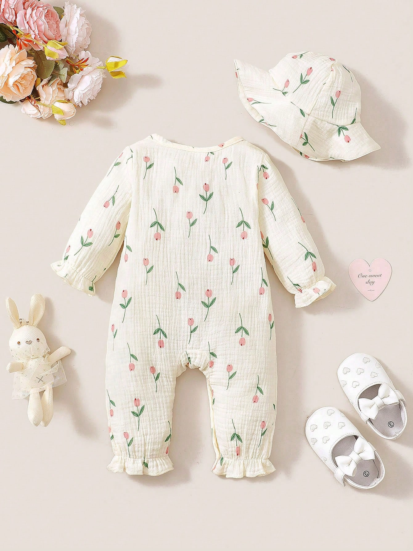 Bebek Kız Çocukları İçin İlkba - Newborn Baby Girl Romper Floral incelemesi ve fiyatı