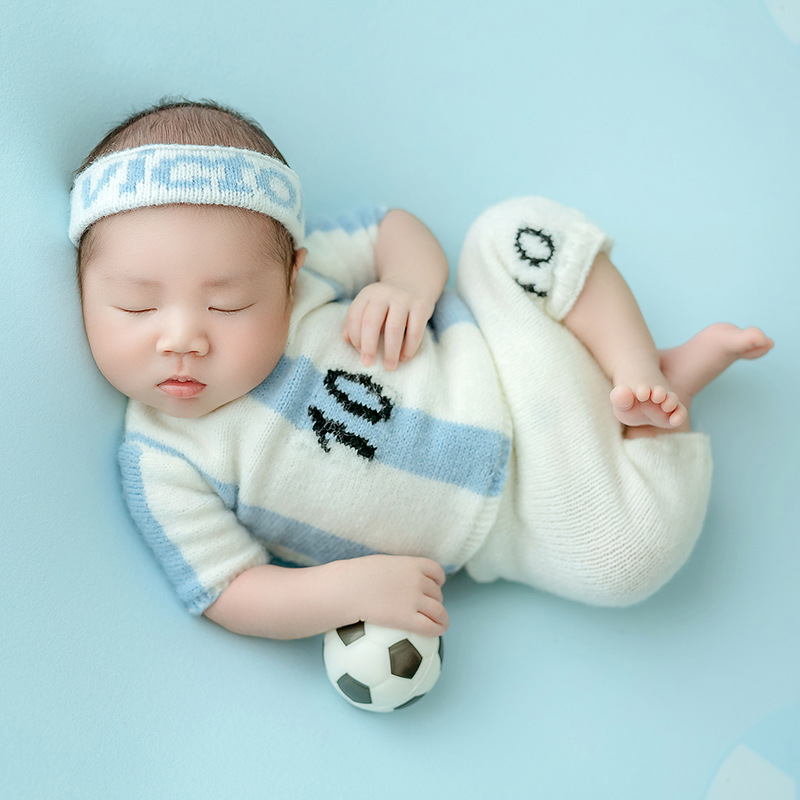 Futbol Bebek Tema Yenidoğan Fo - Infant Photography Props Outfit incelemesi ve fiyatı