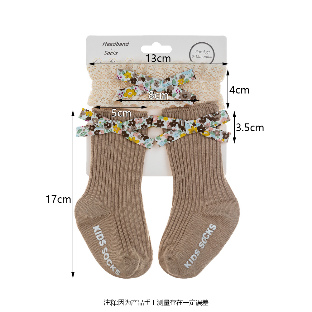 3 adet çiçek baskı yay bebek ç - Unisex Baby Socks Non Slip incelemesi ve fiyatı
